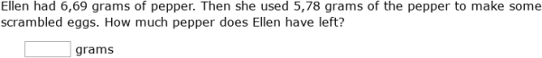 IXL - Add and subtract decimals: word problems (Grade 5 maths practice)