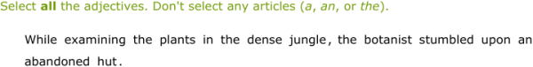 IXL - Identify adjectives (Grade 5 English practice)
