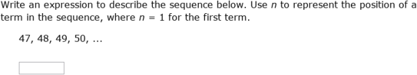 IXL - Write variable expressions for arithmetic sequences (Grade 7 ...
