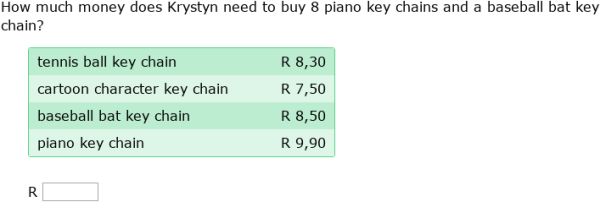 IXL - Price lists (Grade 5 maths practice)