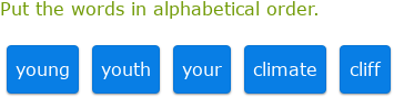 IXL - Alphabetical order (Grade 7 English practice)