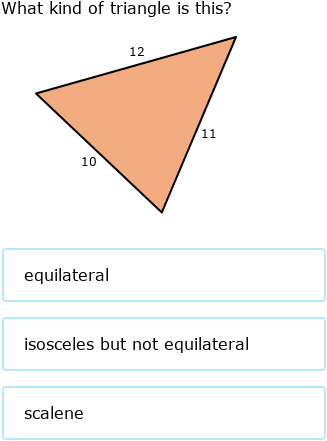 IXL - Scalene, isosceles and equilateral triangles (Grade 3 maths practice)