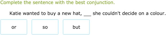 IXL - Use coordinating conjunctions (Grade 5 English practice)