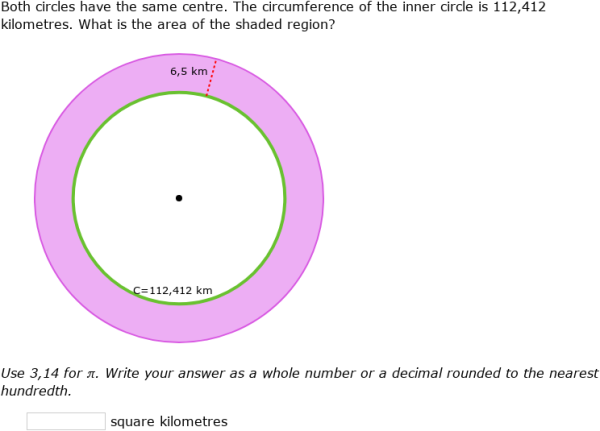IXL - Area between two shapes (Grade 9 maths practice)