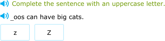 IXL - Capitalise the first letter of a sentence (Reception English ...