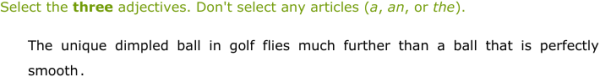 IXL - Identify adjectives (Grade 7 English practice)