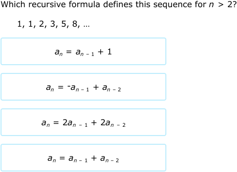 IXL - Find a recursive formula (Grade 12 maths practice)