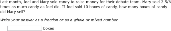 IXL - Add, subtract or multiply two fractions: word problems (Grade 6 ...